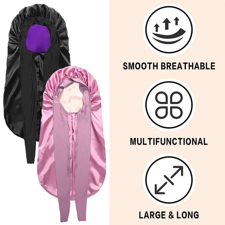 Silkmist Silk Sleep Bonnet — Extra Large, Adjustable