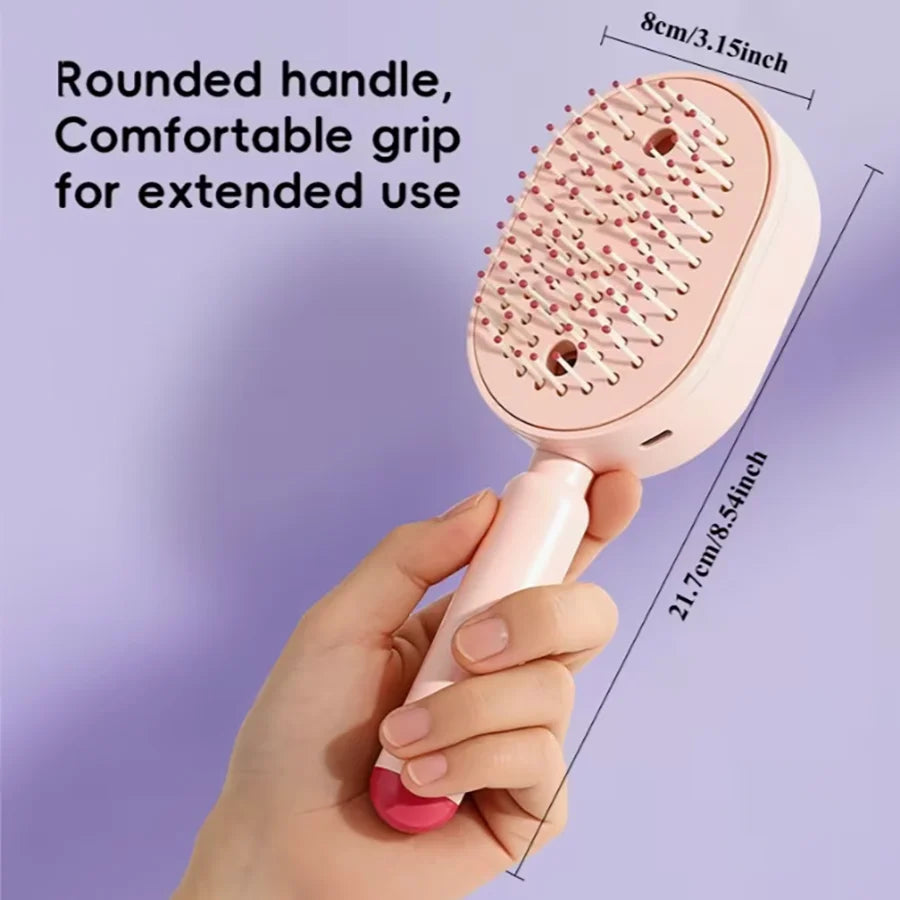 Silkmist Detangling Brush — Mists As It Brushes, So Nothing Pulls