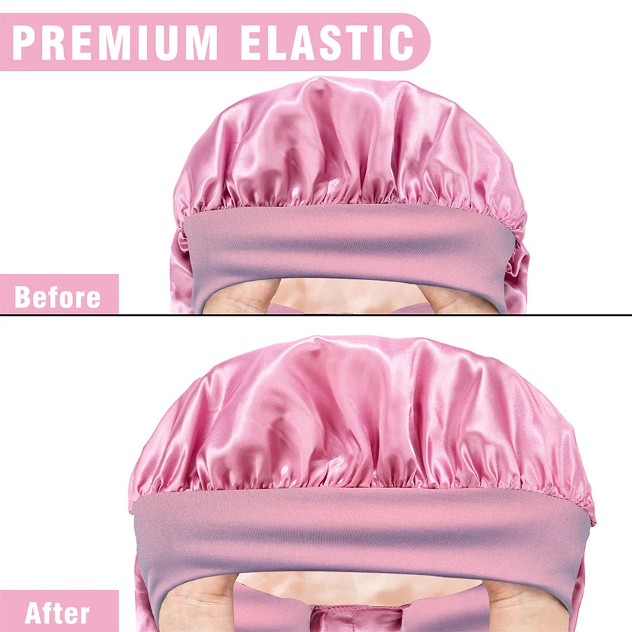 Silkmist Silk Sleep Bonnet — Extra Large, Adjustable